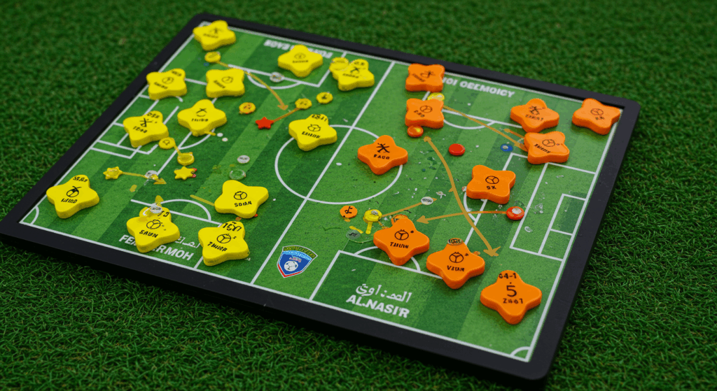 Bảng chiến thuật phân tích trận đấu Goa đấu với Al-Nassr.