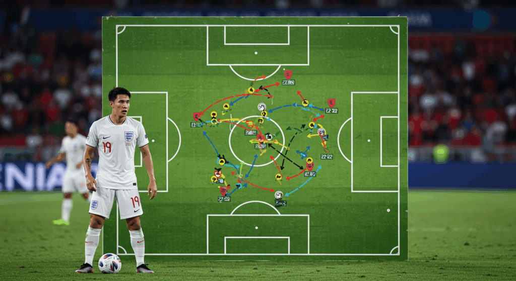 Phân tích chiến thuật và phong độ trận Anh vs Wales với sơ đồ đội hình chi tiết